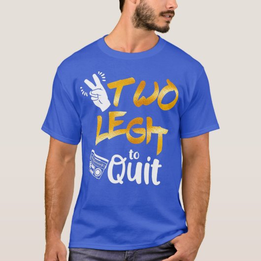 2歳の誕生日ヒップホップテーマ 2 Legit To Quit Tシャツ (正面)