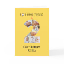 2歳の誕生日フォトカード