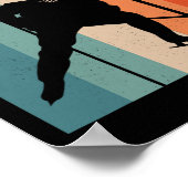 2歳の誕生日レトロアイスホッケー2歳の男の子 ポスター (角)