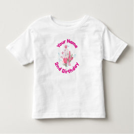 2歳の誕生日人魚 トドラーTシャツ