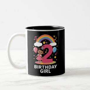 2歳の誕生日女の子 かわいい 2歳の誕生日 ツートーンマグカップ