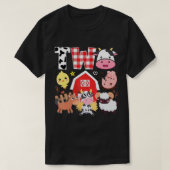 2歳の誕生日2歳のファームテーマ動物誕生 Tシャツ (デザイン正面)