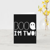 2歳の誕生日2歳ブー2歳！ハロウィーンG カード (黄色い花)