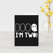 2歳の誕生日2歳ブー2歳！ハロウィーンG カード (黄色い花)