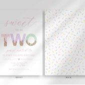 2歳の誕生日 アイスクリームパーティー招待状 招待状