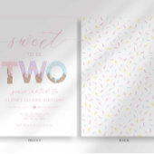 2歳の誕生日 アイスクリームパーティー招待状 招待状