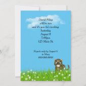 2歳の誕生日 ギリシャの草原 招待状 (裏面)