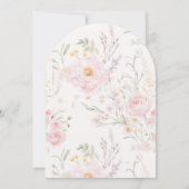 2歳の誕生日　ゴーガル　ブラッシュピンク　リボン　ガール　お誕生日会 招待状 (裏面)