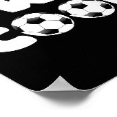 2歳の誕生日 サッカー おめでとう 2才 ポスター (角)