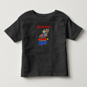 2歳の誕生日 ダイナソーレースカー レディセット トドラーTシャツ (正面)