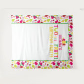 2歳の誕生日 ツッティフルッティフルーツ誕生日パーティー タペストリー (正面(横))