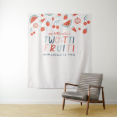 2歳の誕生日 フルーツ 赤い 夏の子供たちのパーティー タペストリー (インサイチュ)