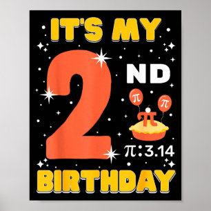 2歳の誕生日+円周率の日+数学+2歳児+子供+男の子 ポスター