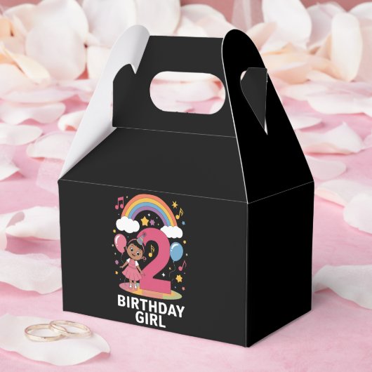 2歳の誕生日 女の子 かわいい 2歳の誕生日 フェイバーボックス (ウェディング)