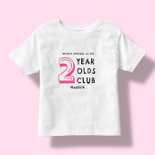 2歳の誕生日 | 2歳児用パーソナライズ トドラーTシャツ