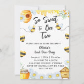 2歳の誕生日 Beeちゃんと一緒にハチの世界を楽しもう 招待状 (正面)