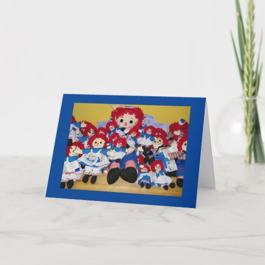 **2歳の誕生日** RAGGEDY ANN CARD カード (正面)