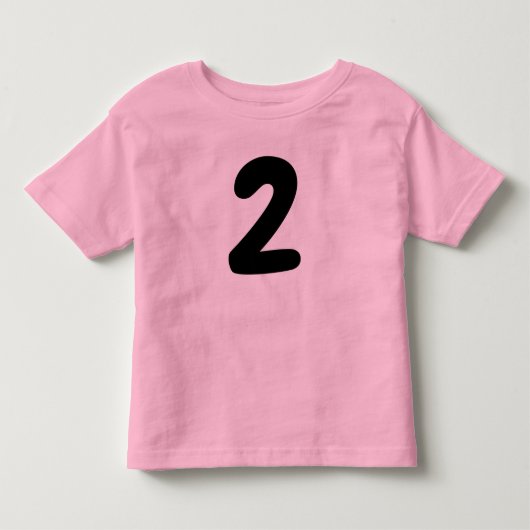 2歳の誕生日Tシャツ トドラーTシャツ (正面)