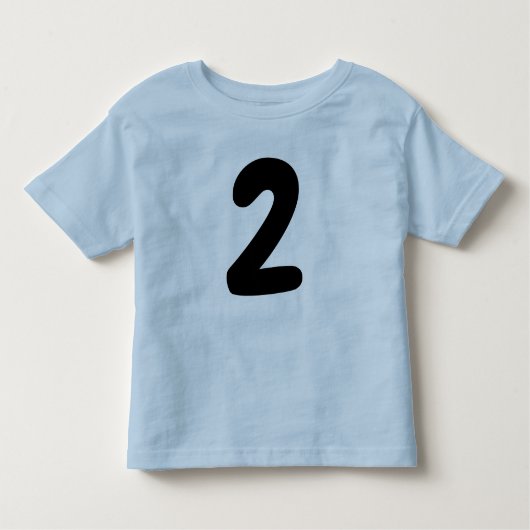 2歳の誕生日Tシャツ トドラーTシャツ (正面)