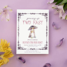 2歳の高速ヴィンテージの女の子の誕生日