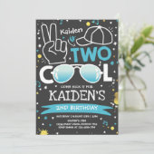 2歳クールの誕生日パーティー2クール歳の誕生日  招待状 (スタンド正面)