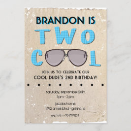 2歳クールの誕生日招待状 招待状