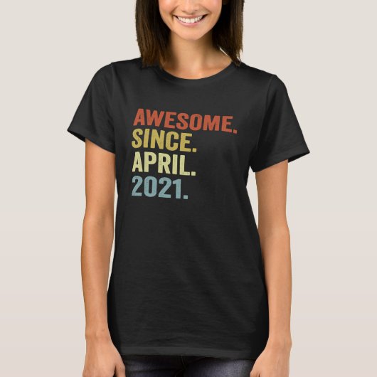 2歳ヴィンテージ2021年4月2日 Tシャツ (正面)