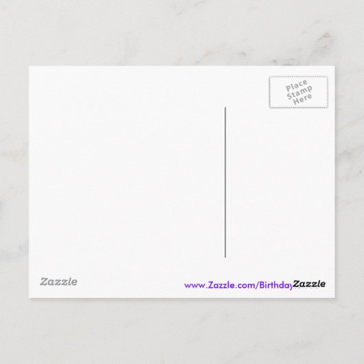 2歳児の石! ポストカード (裏面)