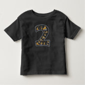 2歳建築サイトクレーン2歳 トドラーTシャツ (正面)