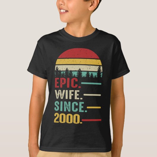 2歳結婚から23周年を迎える Tシャツ (正面)