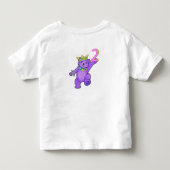 2歳誕生日プリンセスベア トドラーTシャツ (裏面)