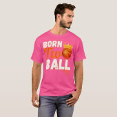 2歳2球生まれバスケットボール2歳の誕生日 Tシャツ (正面フル)
