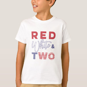 2歳7月4日の独立記念日パーティー Tシャツ
