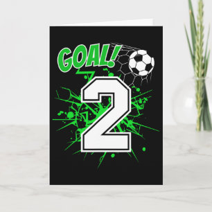 2歳 男の子 サッカー 誕生日 お祝い 2nd バースデー 男児 カード