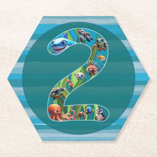 2歳：紙コースター ペーパーコースター (正面)