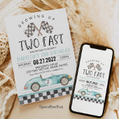 2歳 誕生日 パーティー カー 招待状 レース