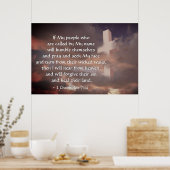 2歴代記7:14わがもし民は祈 ポスター (キッチン)