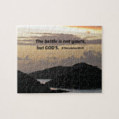 2歴代誌20:1この戦いはあなたのものではない….. ジグソーパズル (横)