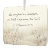 2歴代誌20:15バトルは神の聖句である カーエアーフレッシュナー (左)