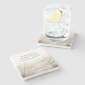 2歴代誌20:15バトルは神の聖句である ストーンコースター (横)