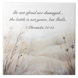 2歴代誌20:15バトルは神の聖句である タイル