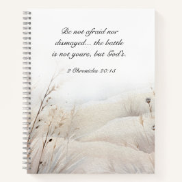 2歴代誌20:15バトルは神の聖句である ノートブック