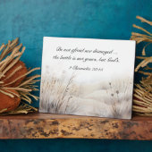 2歴代誌20:15バトルは神の聖句である フォトプラーク (側面)