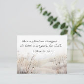 2歴代誌20:15バトルは神の聖句である ポストカード (スタンド正面)