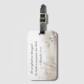 2歴代誌20:15バトルは神の聖句である ラゲッジタグ (正面縦)