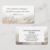 2歴代誌20:15バトルは神の聖句である 名刺 (正面/裏面)