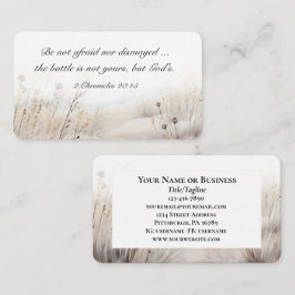 2歴代誌20:15バトルは神の聖句である 名刺