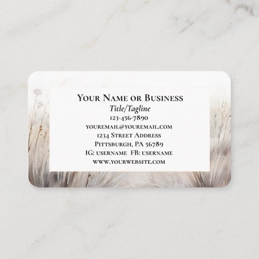 2歴代誌20:15バトルは神の聖句である 名刺 (裏面)