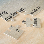 2歴代誌20:21主を賛美せよ ジグソーパズル (側面)