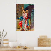 2歴代誌33マナセの罪と祈りの言葉ポスター ポスター (キッチン)